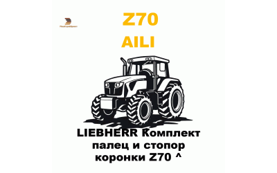 LIEBHERR Комплект палец и стопор коронки Z70 ^