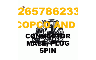 Atlas Copco && Epiroc 265-7862336 - CONNECTOR MALE, PLUG 5PIN