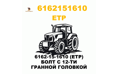 6162-15-1610 (ETP) БОЛТ С 12-ТИ ГРАННОЙ ГОЛОВКОЙ 6162-15-1610 (ETP) БОЛТ С 12-ТИ ГРАННОЙ ГОЛОВКОЙ