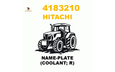 Hitachi 418-3210 - NAME-PLATE (COOLANT; R) Hitachi 418-3210 - NAME-PLATE (COOLANT; R)