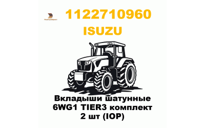 Вкладыши шатунные 6WG1 TIER3 комплект 2 шт (IOP) Вкладыши шатунные 6WG1 TIER3 комплект 2 шт (IOP)