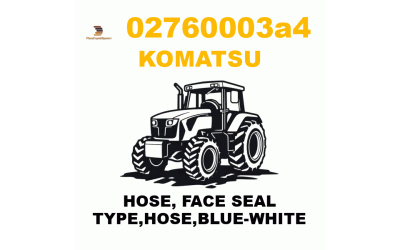 Komatsu 027-60-003A4 - HOSE, FACE SEAL TYPE,HOSE,BLUE-WHITE Komatsu 027-60-003A4 - HOSE, FACE SEAL TYPE,HOSE,BLUE-WHITE