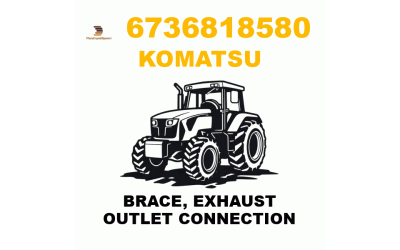 Komatsu 673-6-81-8580 - BRACE, EXHAUST OUTLET CONNECTION Komatsu 673-6-81-8580 - BRACE, EXHAUST OUTLET CONNECTION