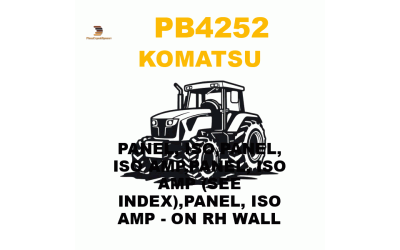 Komatsu PB4-252 - PANEL, ISO,PANEL, ISO AMP,PANEL, ISO AMP (SEE INDEX),PANEL, ISO AMP - ON RH WALL