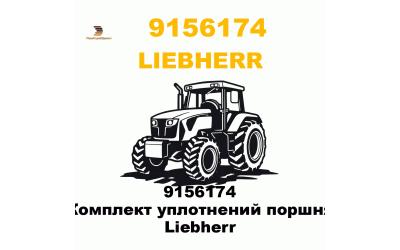 9156174 Комплект уплотнений поршня Liebherr 9156174 Комплект уплотнений поршня Liebherr