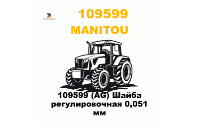 109599 (AG) Шайба регулировочная 0,051 мм 109599 (AG) Шайба регулировочная 0,051 мм