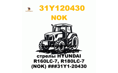Ремкомплект гидроцилиндра стрелы HYUNDAI R160LC-7, R180LC-7 (NOK) ###31Y1-20430 Ремкомплект гидроцилиндра стрелы HYUNDAI R160LC-7, R180LC-7 (NOK) ###31Y1-20430