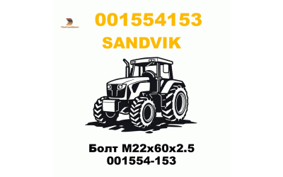 Болт М22х60х2.5  001554-153