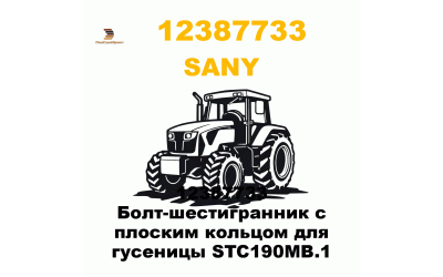 12387733 Болт-шестигранник с плоским кольцом для гусеницы STC190MB.1 12387733 Болт-шестигранник с плоским кольцом для гусеницы STC190MB.1