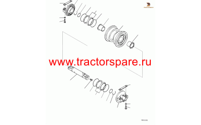 TRACK ROLLER ASS'Y,TRACK ROLLER ASSEMBLY, SINGLE FLANGE,TRACK ROLLER ASSEMBLY, SINGLE FLANGED
