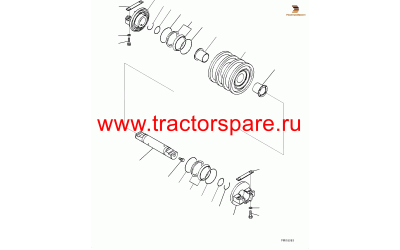 TRACK ROLLER ASS'Y,TRACK ROLLER ASSEMBLY, DOUBLE FLANGE,TRACK ROLLER ASSEMBLY, DOUBLE FLANGED