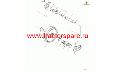 FRONT IDLER ASS'Y,FRONT IDLER, ASSEMBLY,IDLER ASSEMBLY, FRONT,IDLER ASSEMBLY,FRONT,IDLER ASSEMBLY{FRONT}