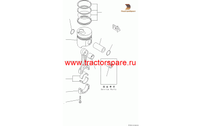 Komatsu YM2-2252-000200 - CIRCLIP,RING,SNAP Komatsu YM2-2252-000200 - CIRCLIP,RING,SNAP