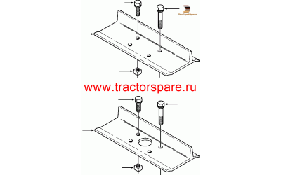 Komatsu 616- 200 C1 - NUT, SHOE BOLT,NUT, TRACK SHOE