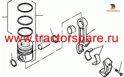 Komatsu 673-6-31-2040 - PISTON RING ASS'Y,SET, PISTON RING Komatsu 673-6-31-2040 - PISTON RING ASS'Y,SET, PISTON RING