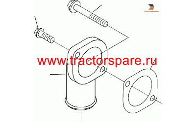 Komatsu 673-5-11-6430 - CONNECTION, WATER OUTLET,CONNECTION,WATER OUTLET Komatsu 673-5-11-6430 - CONNECTION, WATER OUTLET,CONNECTION,WATER OUTLET