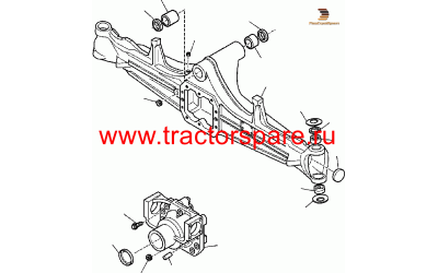 DIFFERENTIAL SUPPORT,SUPPORT, AXLE,SUPPORT, DIFFERENTIAL