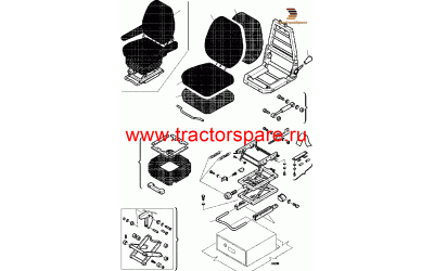 OPERATOR'S SEAT,OPERATOR'S SEAT ASSEMBLY,OPERATOR'S SEAT, ASSY,OPERATORS SEAT,OPERATORXD5 S SEAT