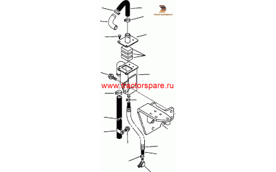 Komatsu YM1-23901-03090 - HOSE, UPPER,PIPE Komatsu YM1-23901-03090 - HOSE, UPPER,PIPE