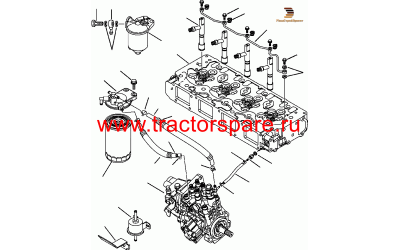 Komatsu YM1-19000-59550 - HOSE, RETURN,PIPE Komatsu YM1-19000-59550 - HOSE, RETURN,PIPE
