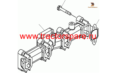 MANIFOLD, EXHAUST MANIFOLD, EXHAUST