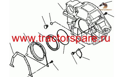 Komatsu 673-5-21-4280 - HOUSING,HOUSING, FLYWHEEL,HOUSING,FLYWHEEL Komatsu 673-5-21-4280 - HOUSING,HOUSING, FLYWHEEL,HOUSING,FLYWHEEL