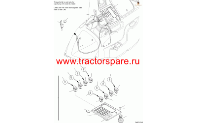 WIRING HARNESS, STEERING CONTROL LINE