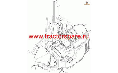 Komatsu 42N--54-14750 - PANEL, LATERAL, RH