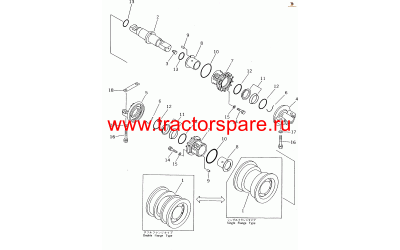 TRACK ROLLER ASS'Y,DOUBLE FLANGE
