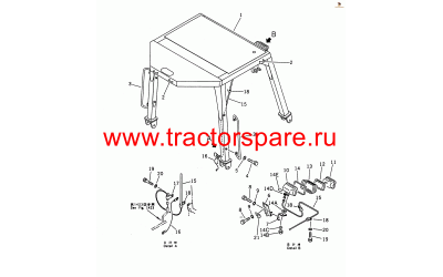 WIRE,WIRE,(FOR WITHOUT CAB),WIRE,(NOT USED WITH ROPS CANOPY),WIRE,EARTH
