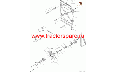 Komatsu 041-21-22579 - FAN DRIVE,V-BELT,V-BELT SET Komatsu 041-21-22579 - FAN DRIVE,V-BELT,V-BELT SET