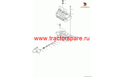 Komatsu 17M--15-00320 - UNDER VALVE ASS'Y