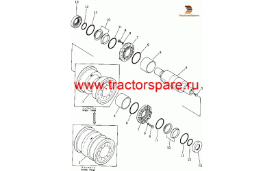 TRACK ROLLER ASS'Y,(B),TRACK ROLLER ASS'Y,DOUBLE FLANGE,(B),TRACK ROLLER ASS'Y,DOUBLE FLANGEВ¤(B)