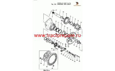 Komatsu 125--27-23110 - SPROCKET Komatsu 125--27-23110 - SPROCKET