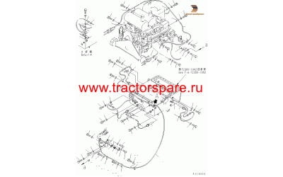 Komatsu 198--06-51640 - WIRING HARNESS