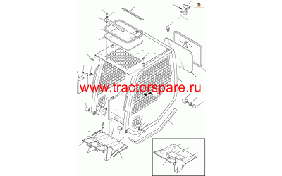 CAB, ASSEMBLY,OPERATOR CAB ASSEMBLY,OPERATOR'S CAB, ASSY,OPERATORQS CAB ASSEMBLY,ROPS CAB STRUCTURE,ROPS STRUCTURE