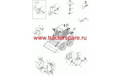 TANK, ASSY,TANK, WASHER - TYPE 2 ROPS,TANK, WASHER TYPE 2 ROPS,WINDOW WASHER TANK