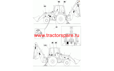 PLATE, BACKHOE ISO CONTROL (ONLY FOR MACHINE WITH