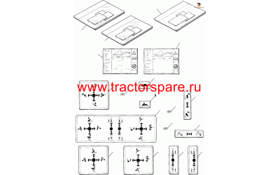 PLATE, OPERATING LEFT OUTRIGGER PLATE, OPERATING LEFT OUTRIGGER