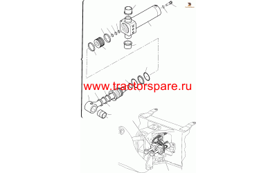 BOOM SWING CYLINDER ASSY, LH BOOM SWING CYLINDER ASSY, LH