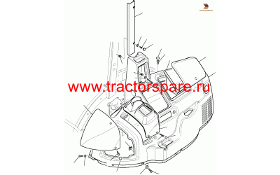 COVER, HAND BRAKE,PANEL, RH