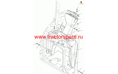 Komatsu 42N--54-14690 - PANEL,PANEL, STEERING COLUMN Komatsu 42N--54-14690 - PANEL,PANEL, STEERING COLUMN