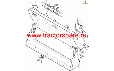 BUCKET, MOVABLE PART,FRAME ASSY