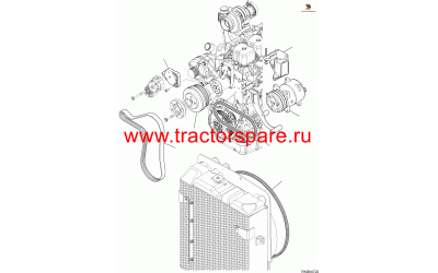 AIR CONDITIONING KIT, ENGINE LINE,HEATER