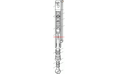 Komatsu 395-010005 - VERTICAL OUTRIGGER CYLINDER, ASSY Komatsu 395-010005 - VERTICAL OUTRIGGER CYLINDER, ASSY