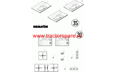 Komatsu 816-214582 - KIT, BASIC STICKER Komatsu 816-214582 - KIT, BASIC STICKER