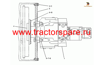 PUMP & MOUNTING GP,PUMP & MTG GP-MAIN HYDRAULIC