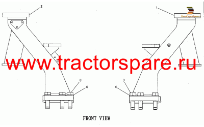 MOUNTING GP-ROPS,ROLL-OVER PROTECTIVE SYSTEM MOUNTING,ROLLOVER PROTECTIVE SYSTEM MOUNTING,ROPS MOUNTING GROUP