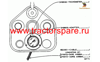 TACHOMETER AND CABLE GROUP
