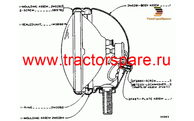 FLOOD LAMP ASSEMBLY,HEAD LAMP ASSEMBLY